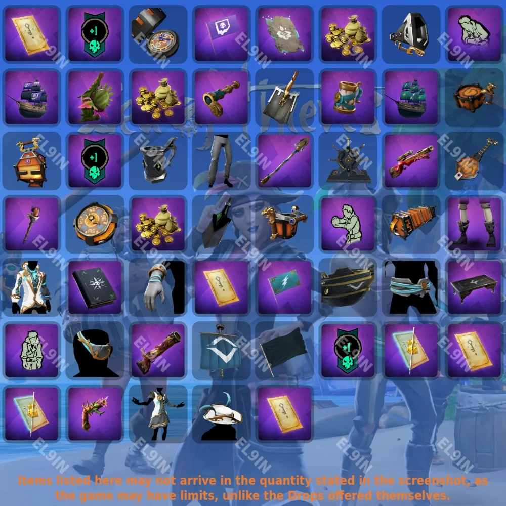 💥Sea of Thieves🏆Twitch Drops⚡53 items + 🎁