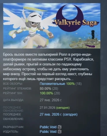 Valkyrie Saga АВТОДОСТАВКА STEAM РОССИЯ