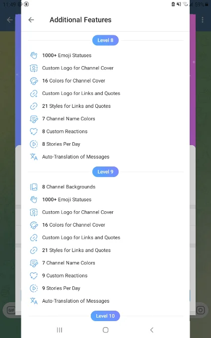 Telegram - Бусты | 1-180 дней