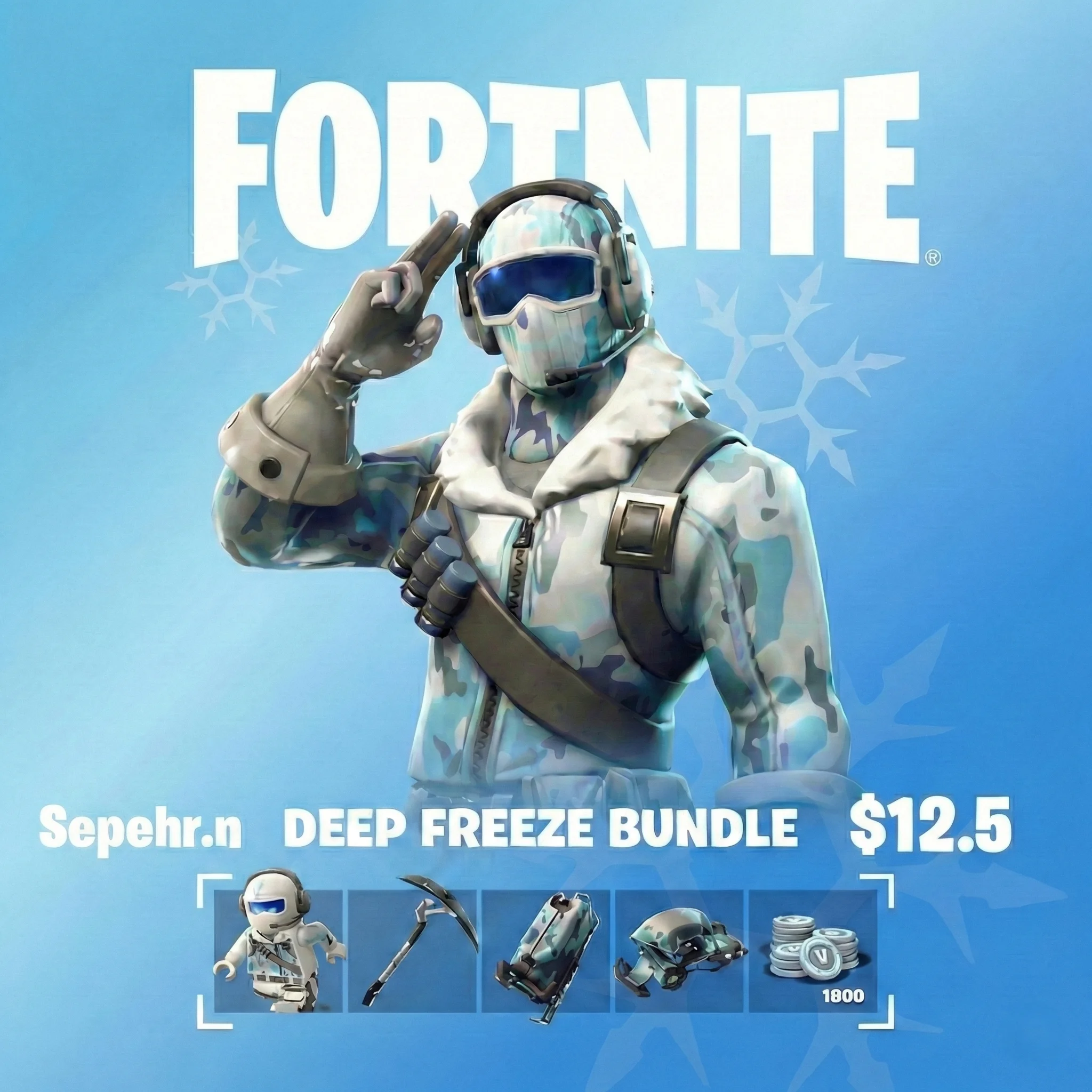 Fortnite Deep Freeze Bundle Pack