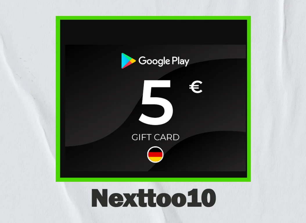 Google Play Gift Card 5€ DE Германия