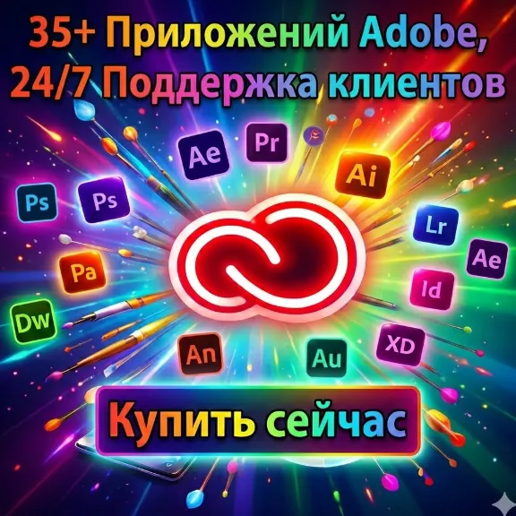Adobe Cloud Pro 1/3/6 мес-на Ваш аккаунт (Без входа)