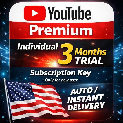 Youtube Premium, ключ/код США на 3 месяца