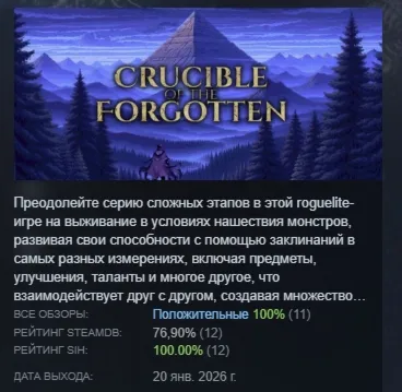 Crucible of the Forgotten АВТОДОСТАВКА STEAM РОССИЯ