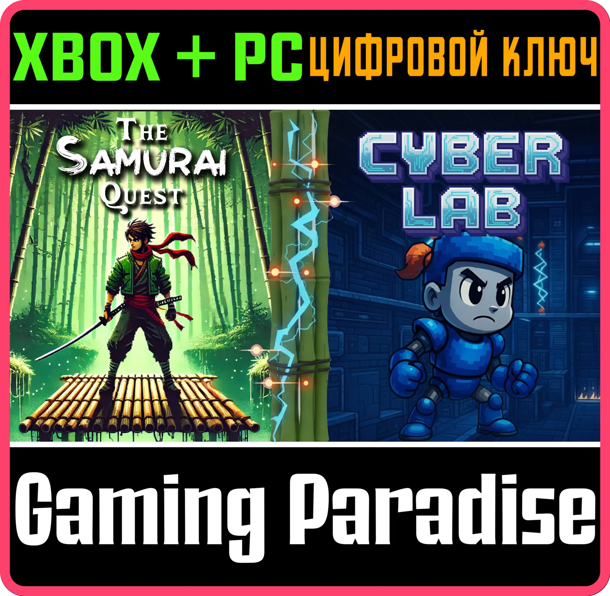 BUNDLE - CYBER LAB + THE SAMURAI QUEST XBOX + PC (WIN)