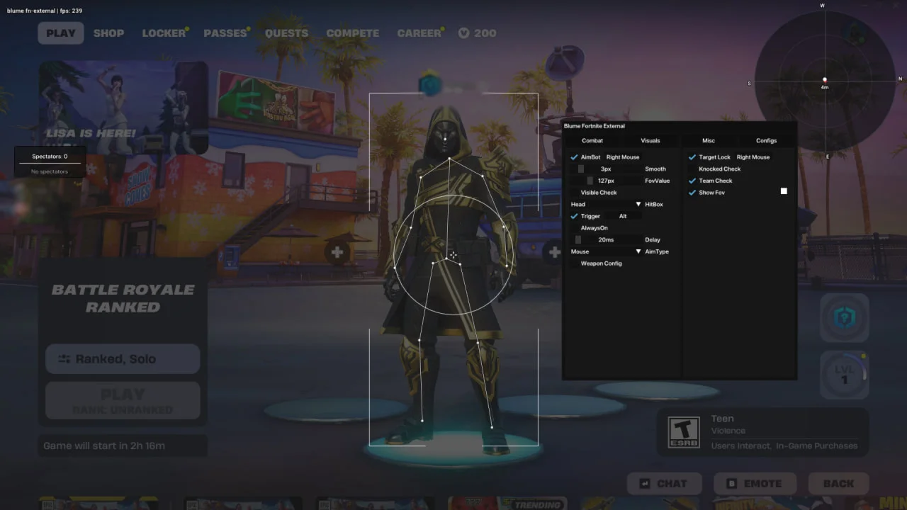 7 Day's | Fortnite External | Cheat for Fortnite