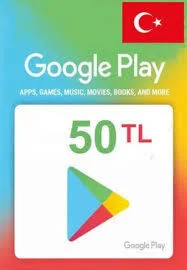 ⭐50 TL Google Play Подарочная карта Турция Лиры