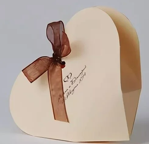 DIY 3D Heart Bonbonniere