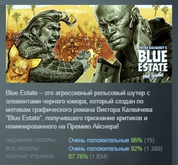 Blue Estate The Game АВТОДОСТАВКА STEAM GIFT РОССИЯ