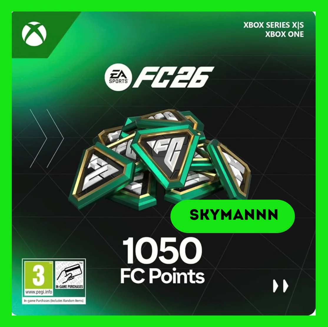 1050 FC Points EA Sports FC 26 Xbox Ключ Global + RU