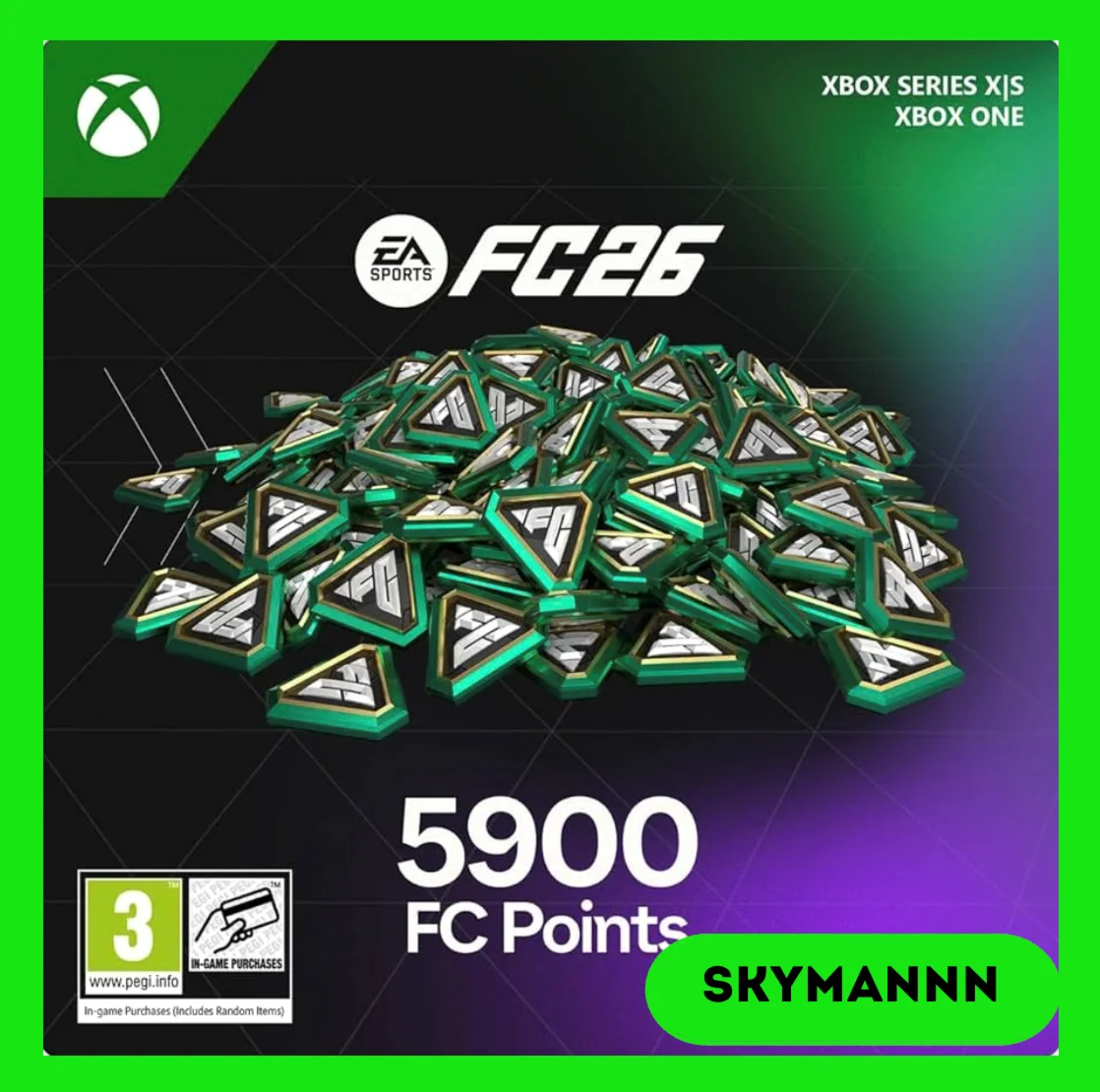 5900 FC Points EA Sports FC 26 Xbox Ключ Global + RU