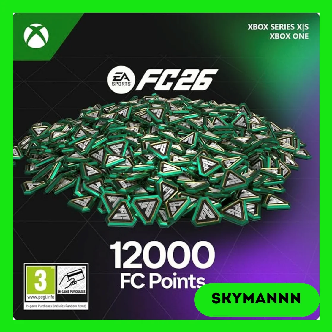 12000 FC Points EA Sports FC 26 Xbox Ключ Global + RU