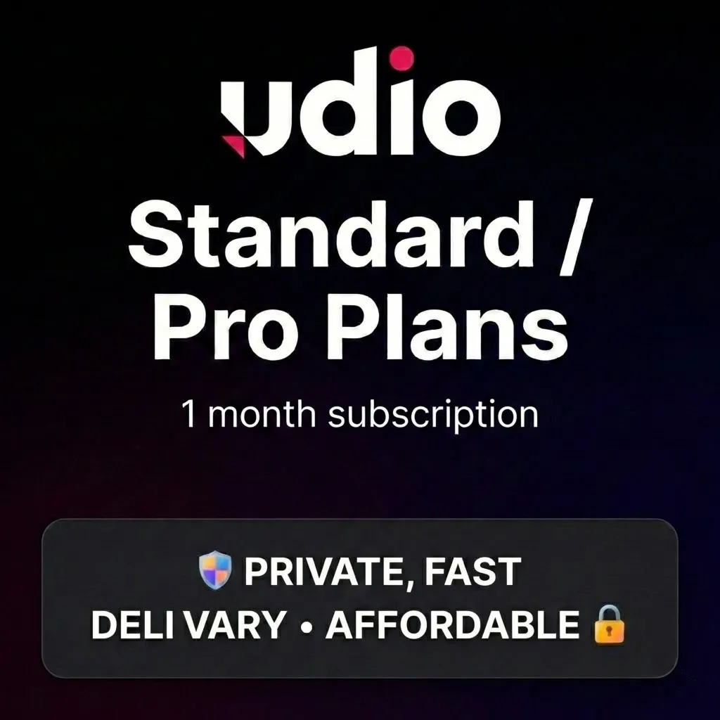 Udio AI Standard/Pro Account &amp; Subscription 1M