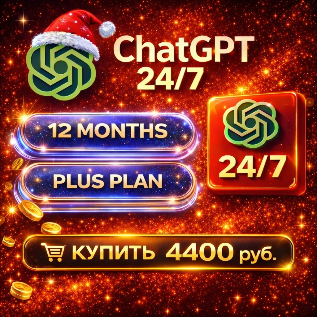 Мега Акция ChatGPT PLUS/GO/PRO | НА ГОД ИЛИ НА МЕСЯЦ