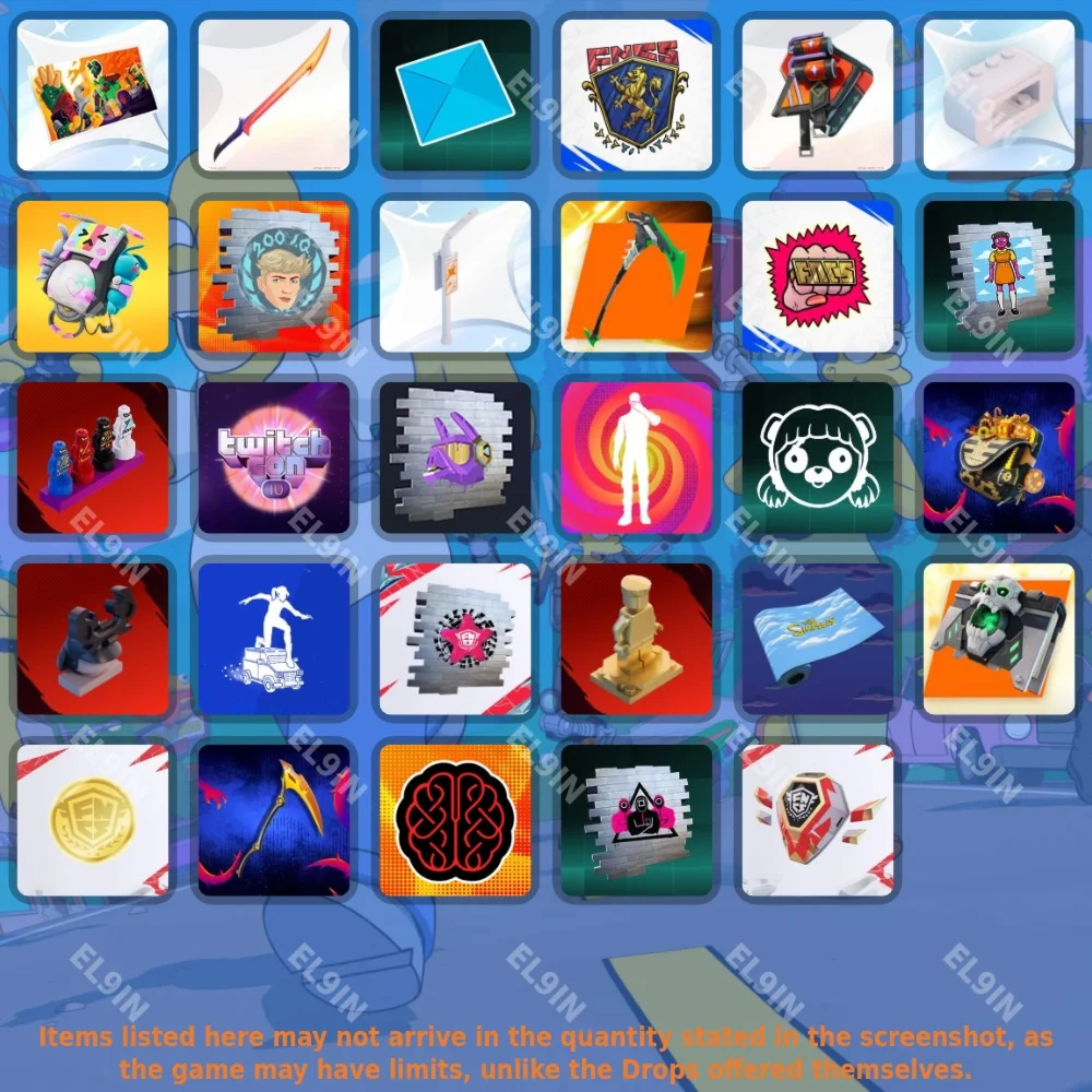🧨Fortnite🎲Twitch Drops🎮29 items + 🎁