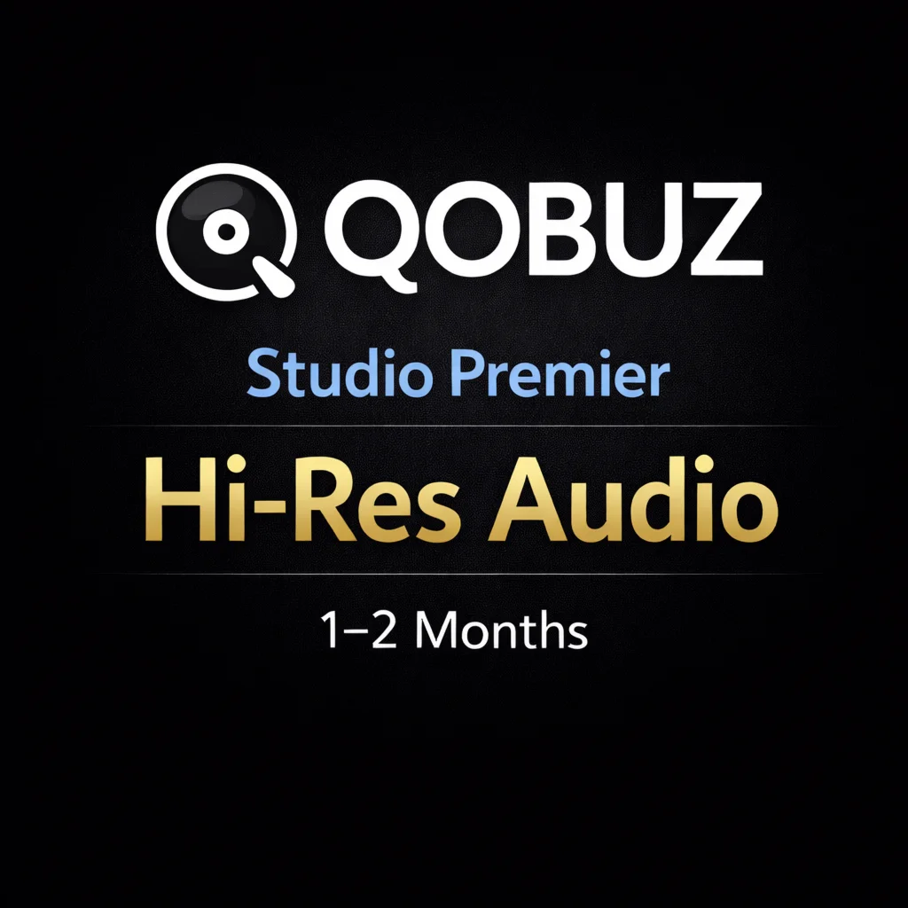 💜QOBUZ STUDIO PREMIER ★ 1-2 MONTHS ★ PRIVATE ACCOUNT