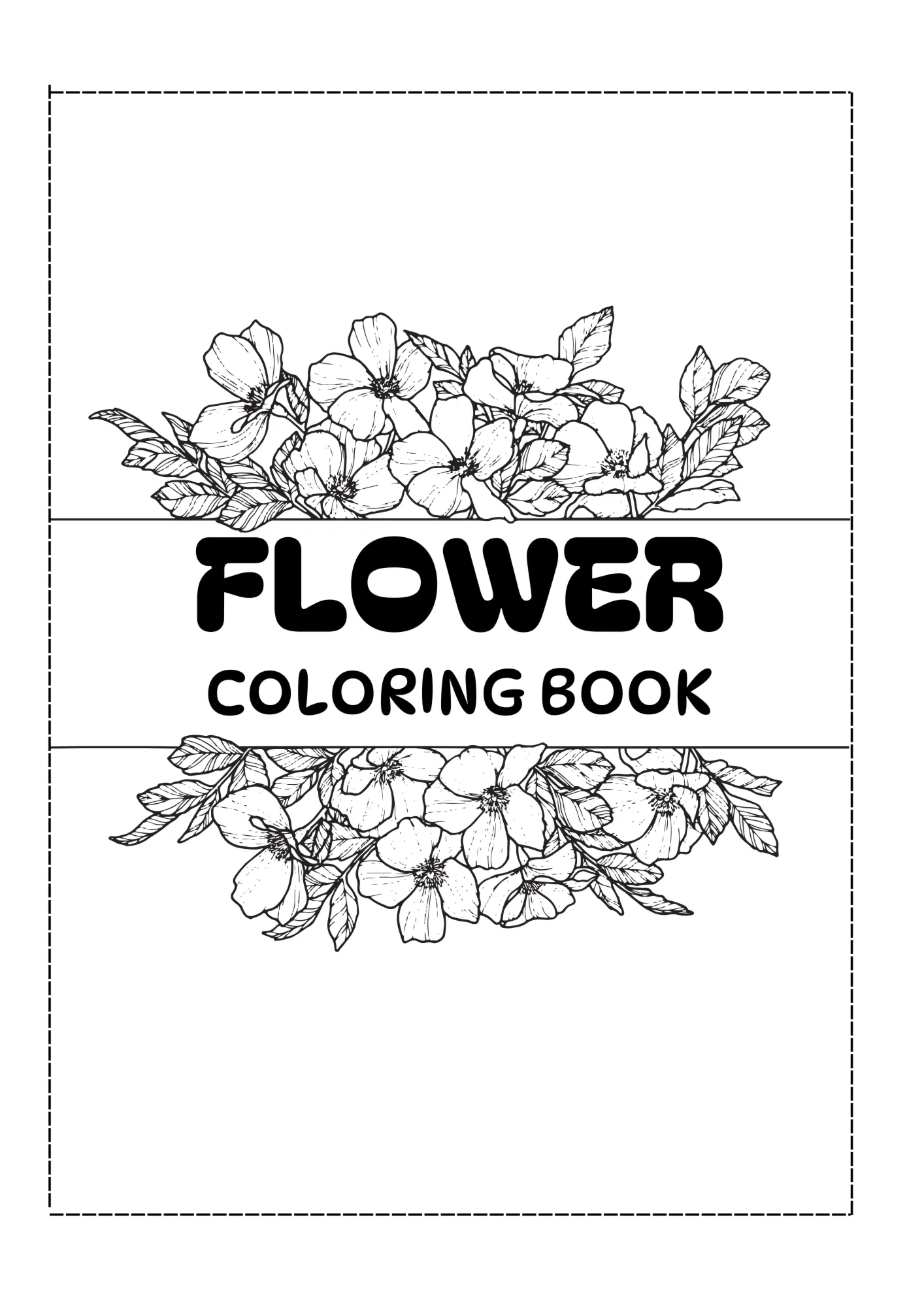 Flower Coloring Book → 47 Pages (PDF)