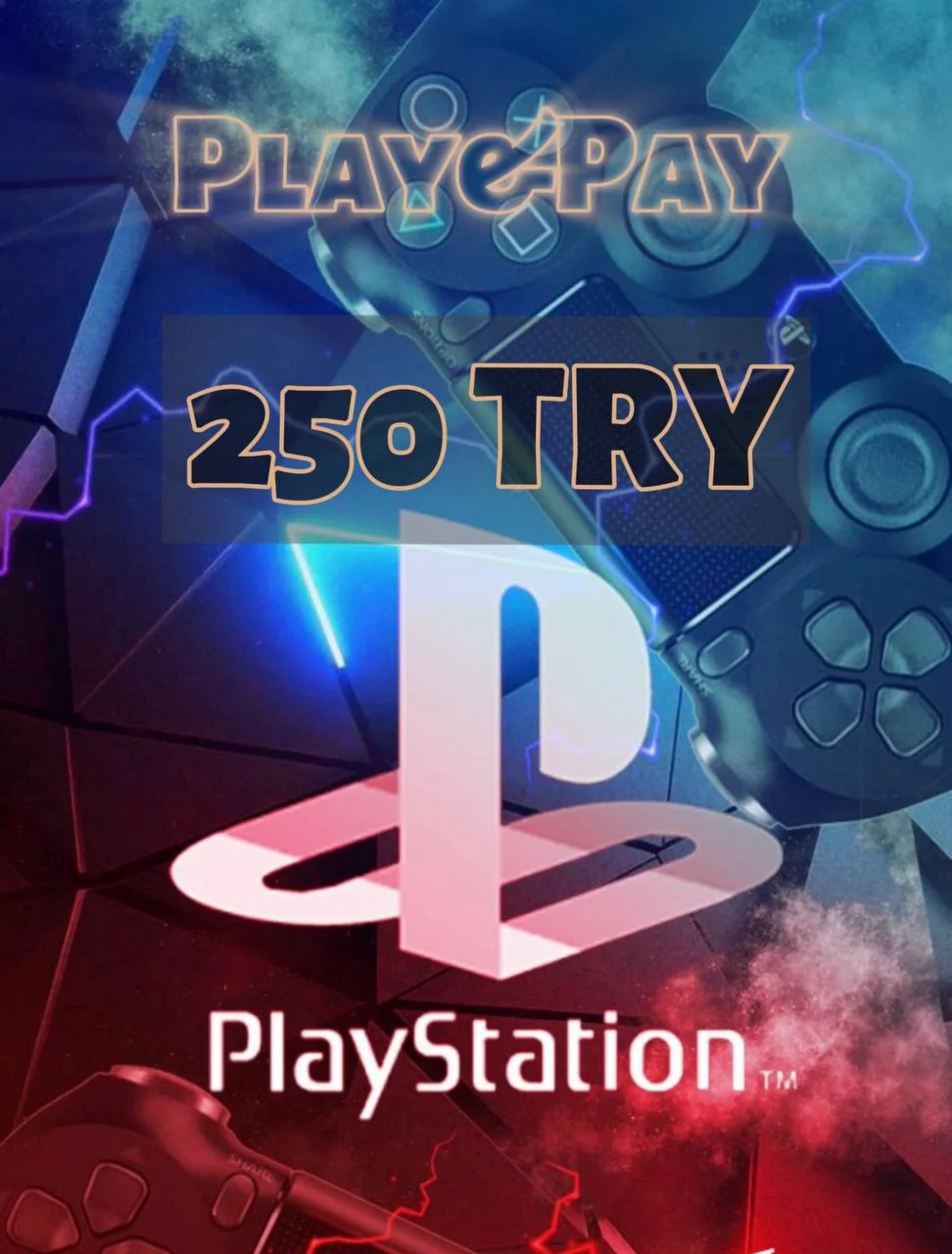 The PSN top-up card Turkey 250TRY