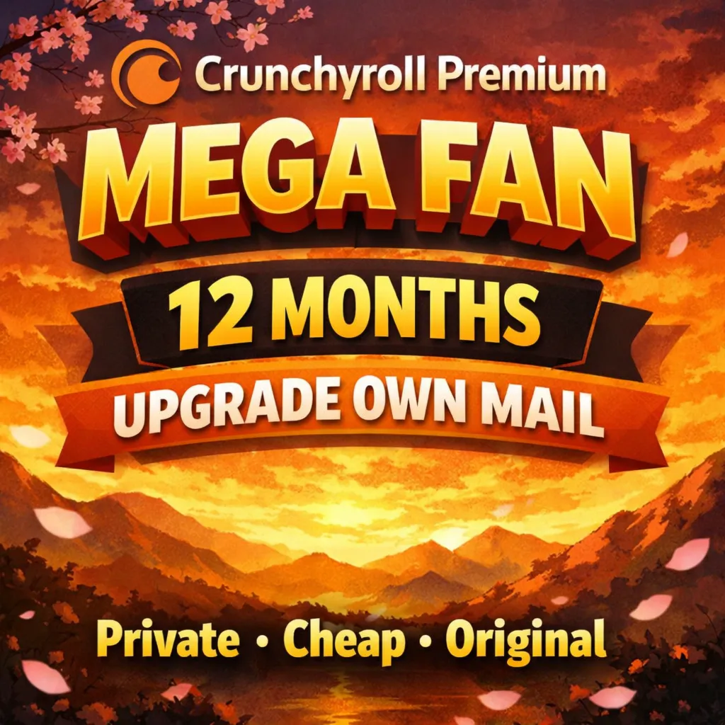 Crunchyroll Premium Mega Fan 12 месяцев - Обновление в вашем аккаунте - Глобальный