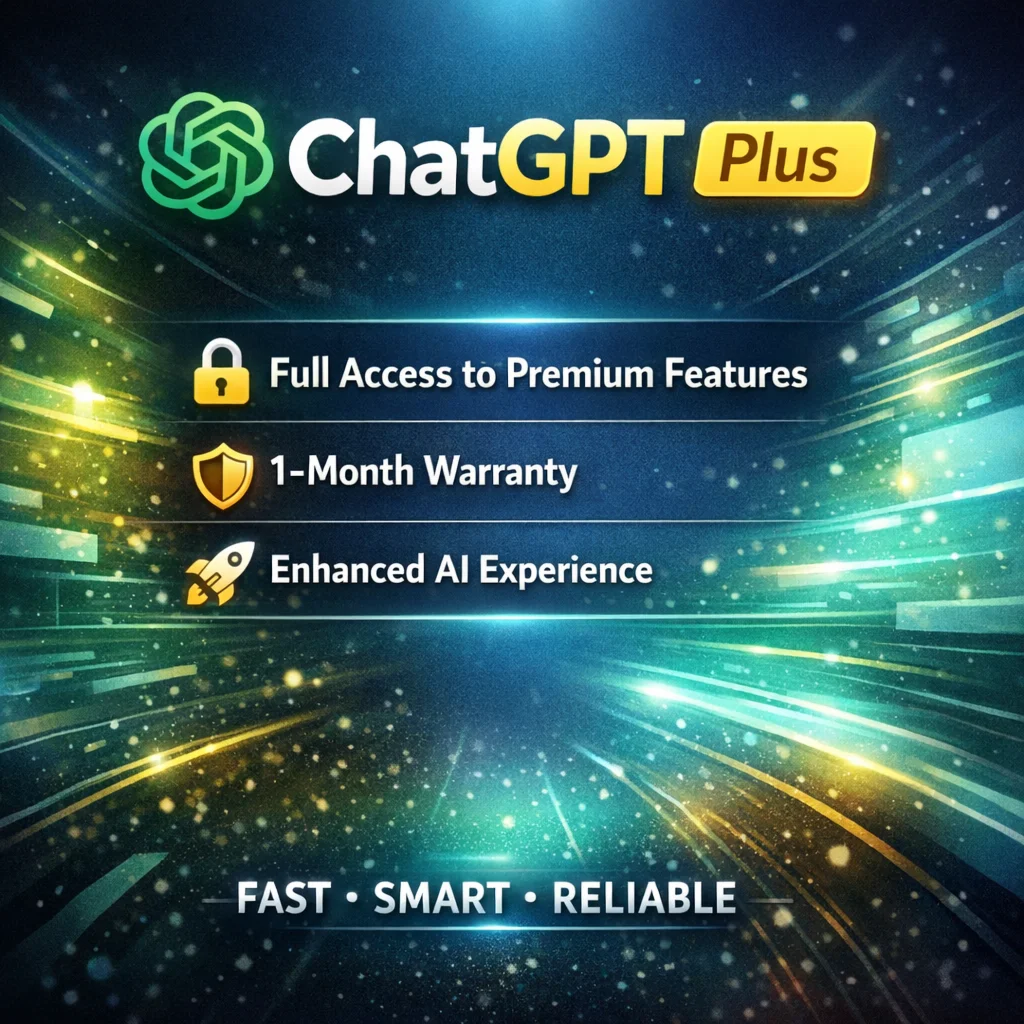 Chatgpt PLUS 🔓 Full Access to Premium Features - Warranty Full Account Access ✔
