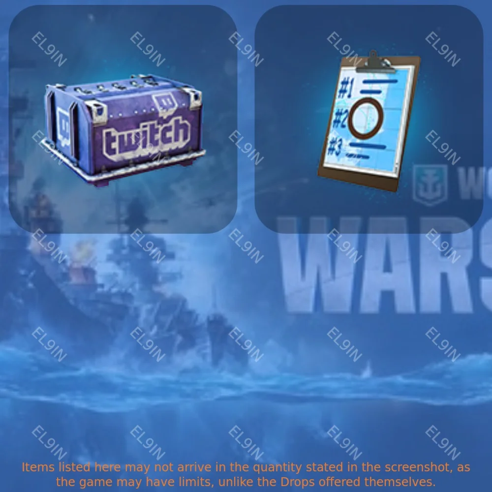 💎World of Warships👾Twitch Drops💎2 items + 🎁