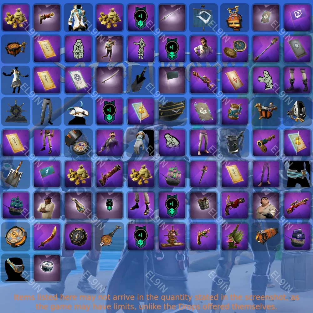 💥Sea of Thieves🔥Twitch Drops🎮82 items + 🎁