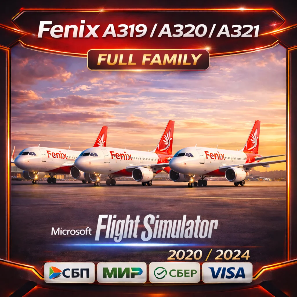 Fenix A319/A320/A321 Full Family Account MSFS 2020/2024