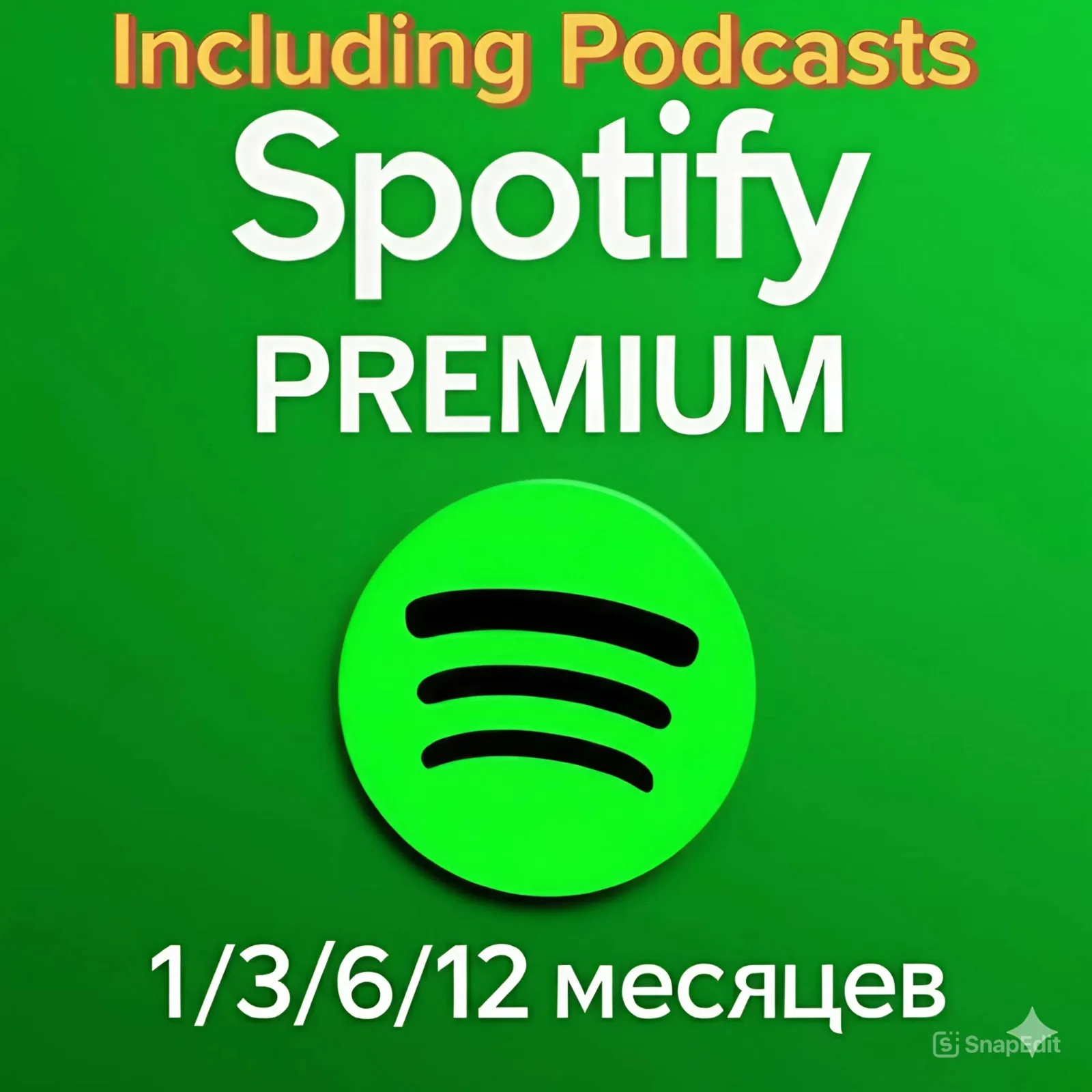 Spotify Premium Individual 1/3 /6/12 Months including Podcast