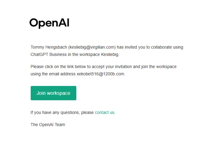 ChatGPT Business Team | 1 Month | Instant Invitation