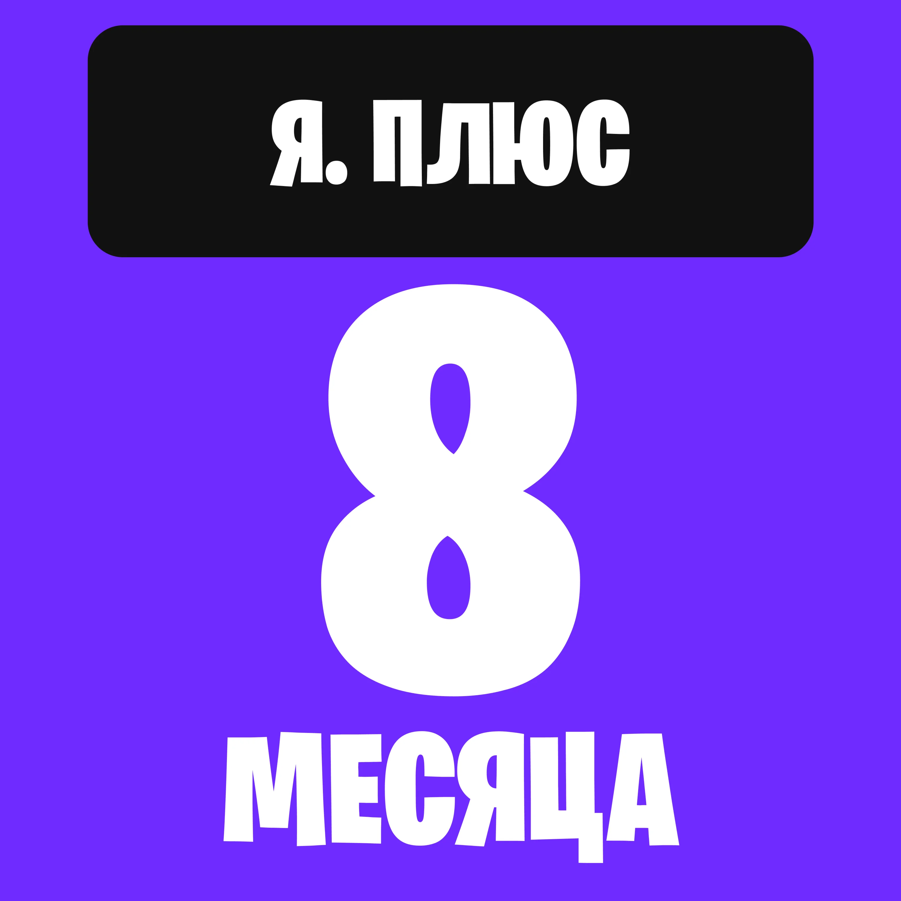 Я. плюс на 8 месяцев (240 дней)