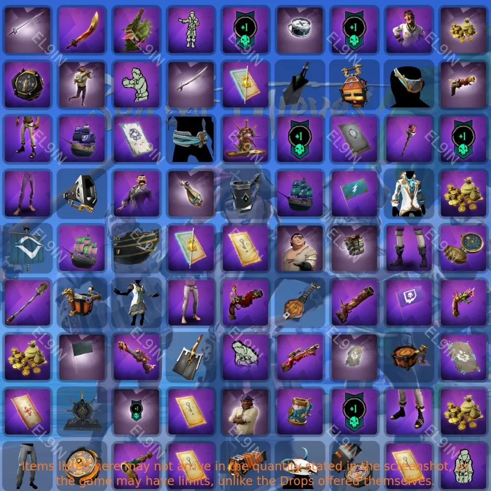 🎖️Sea of Thieves👑Твич Дропсы⭐81 предметов + 🎁