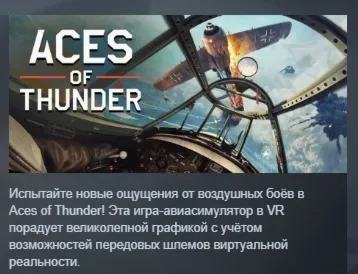 Aces of Thunder АВТОДОСТАВКА STEAM РОССИЯ