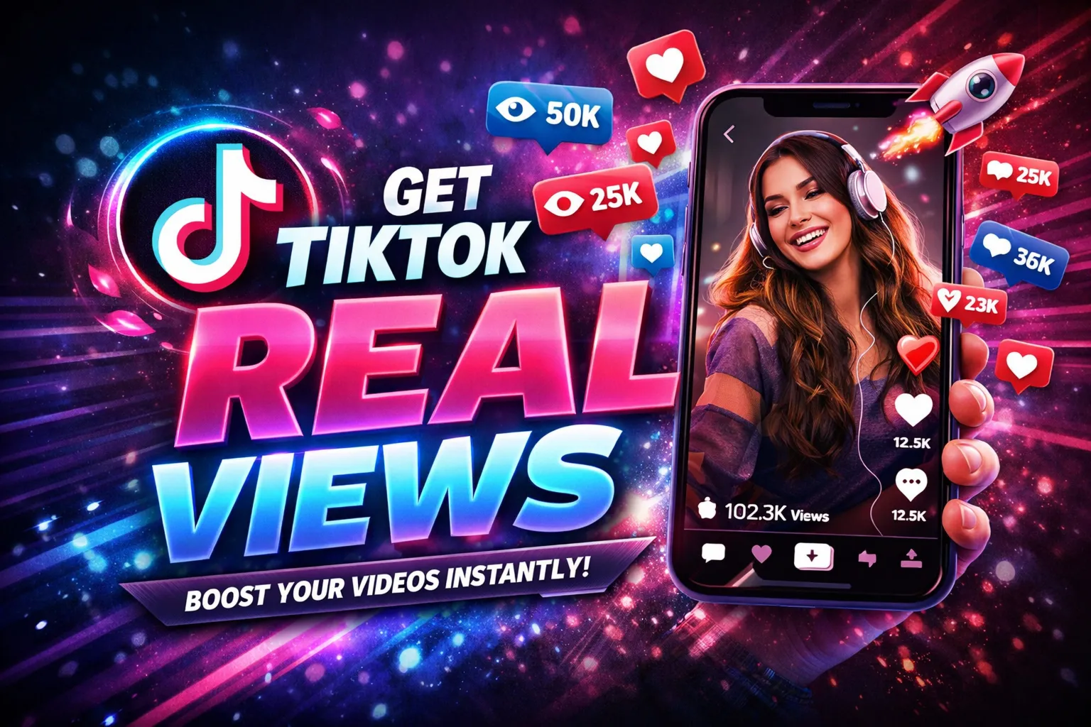 ✯ TikTok 10K views ✯