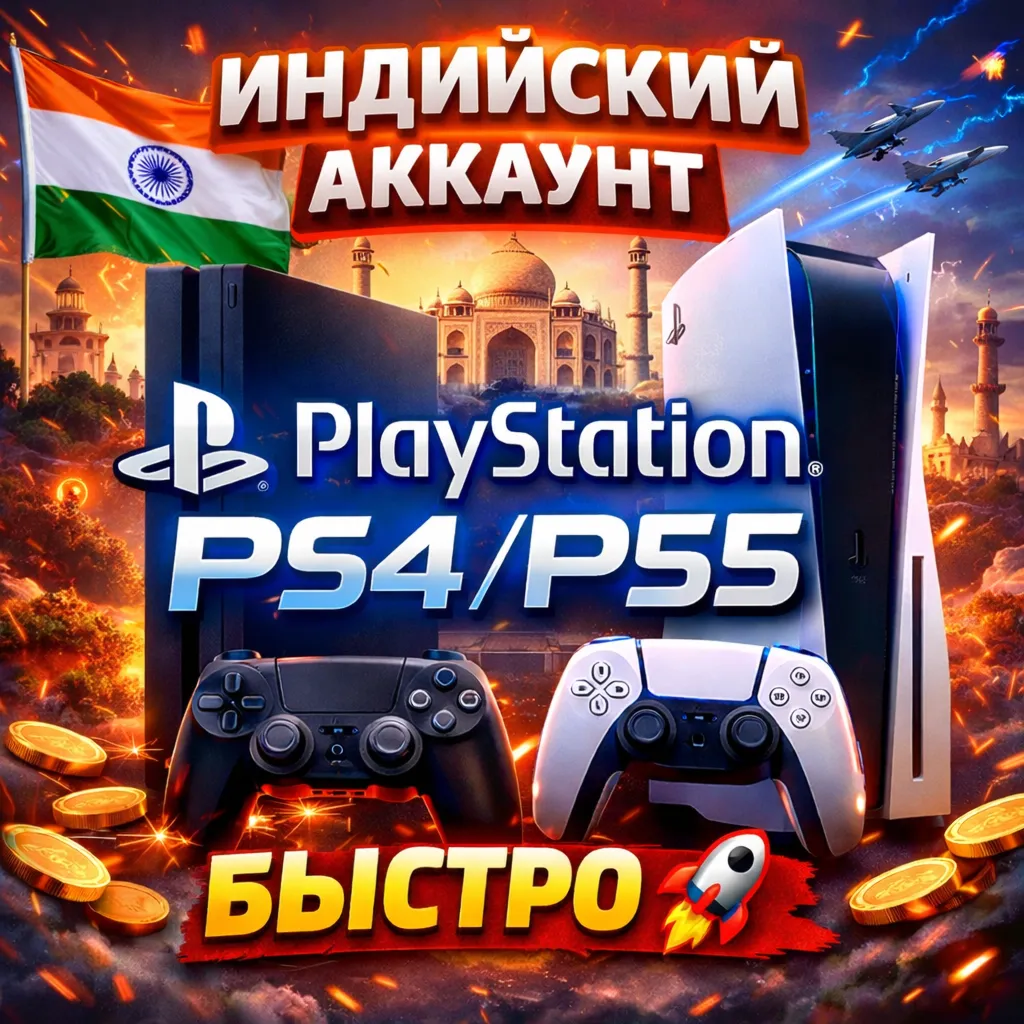 Индийский аккаунт PlayStation PS4/PS5 ???????? Быстро 