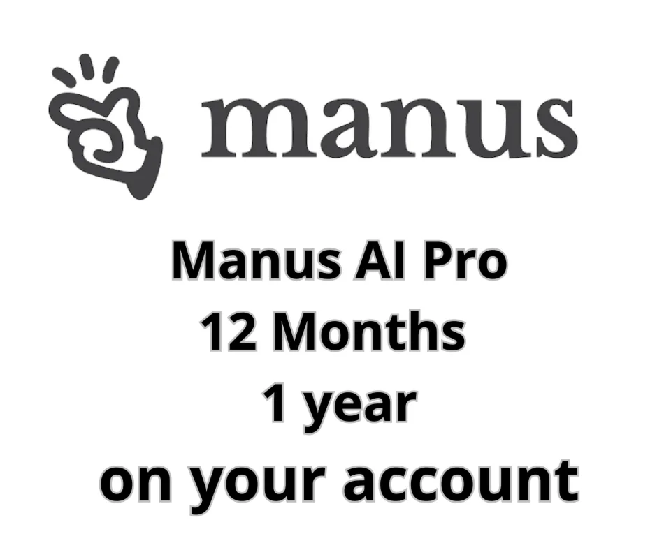 Manus AI Pro на 1 год на вашем аккаунте