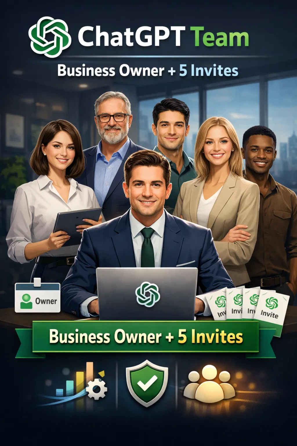 ChatGPT 1 месяц | Командный бизнес - полный аккаунт на