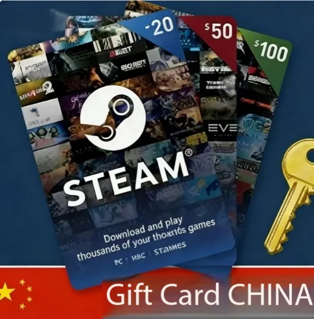 Подарочные карты Steam из Китая | Подарочные коды Steam из Китая | Дешево и безопасно