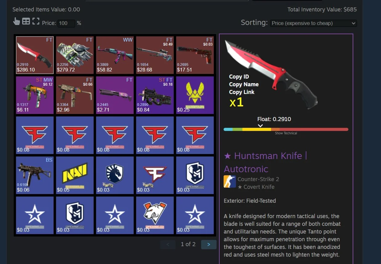 CS2 + СКИНЫ НОЖ + ПЕРЧАТКИ С ИНВЕНТАРЕМ ОТ 680$ FACEIT & PREMIER