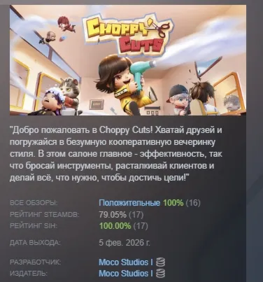 Choppy Cuts АВТОДОСТАВКА STEAM РОССИЯ