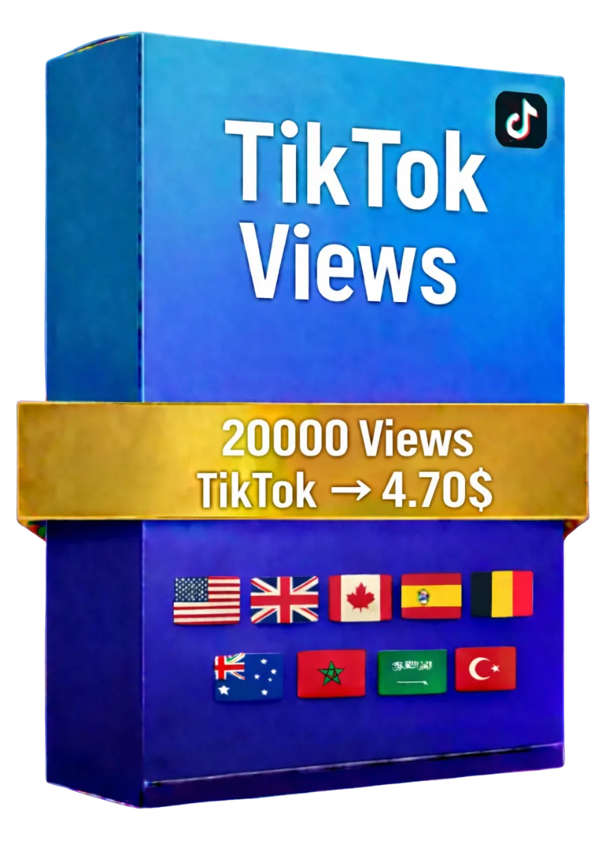 20,000 просмотров видео TikTok + 10,000 БЕСПЛАТНЫХ просмотров Instagram – Качество