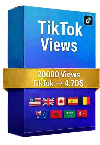 20,000 просмотров видео TikTok + 10,000 БЕСПЛАТНЫХ просмотров Instagram – Качество