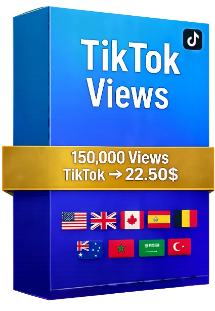 150,000 просмотров видео TikTok + 10,000 БЕСПЛАТНЫХ просмотров Instagram – Качество