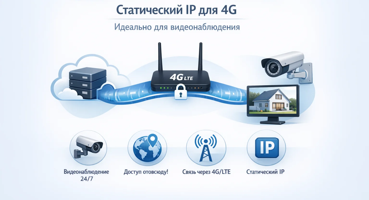 Статический ip адрес (конфиг) 1 месяц