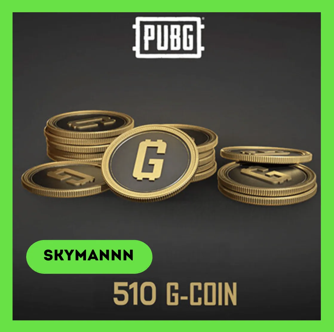 510 G-Coins PUBG Battlegrounds PC/Steam Ключ Global