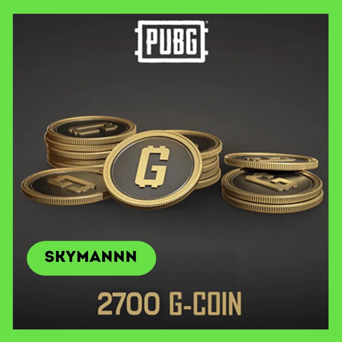 2700 G-Coins PUBG Battlegrounds PC/Steam Ключ Global