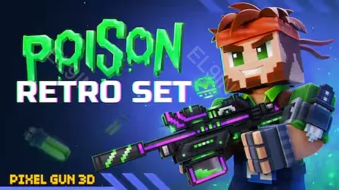 🎶【Pixel Gun 3D Poison Retro Set】Epic