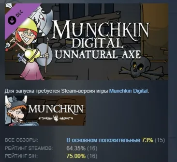 Munchkin Digital - Unnatural Axe DLC STEAM РОССИЯ