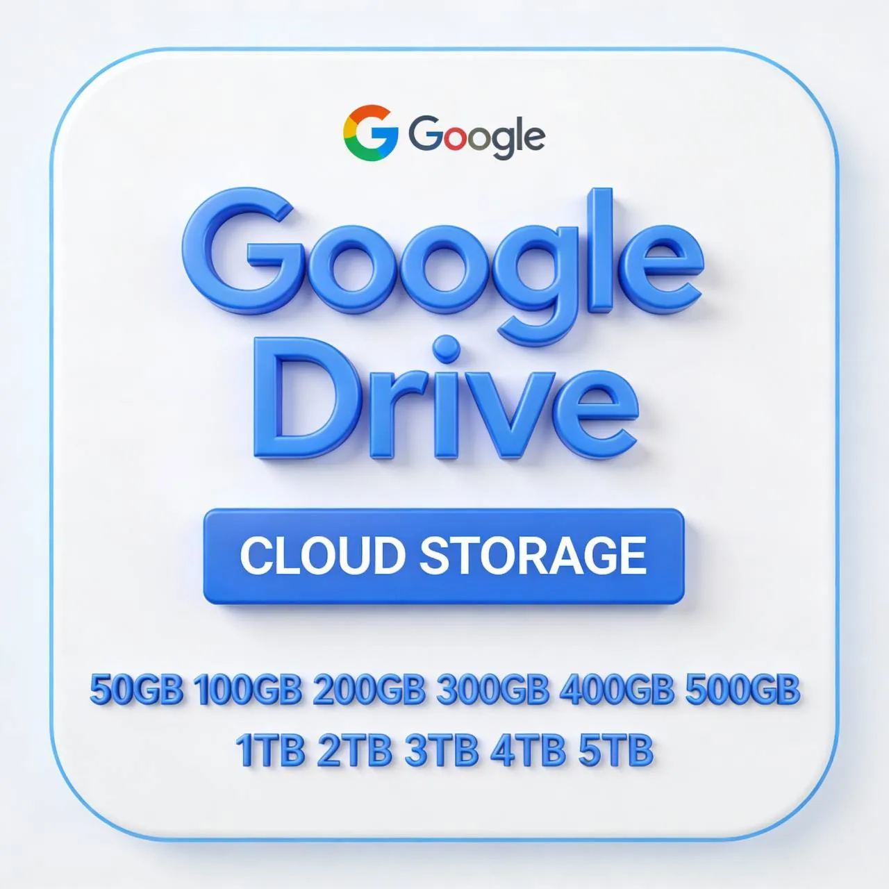 Google Drive от 50 ГБ до 5 ТБ