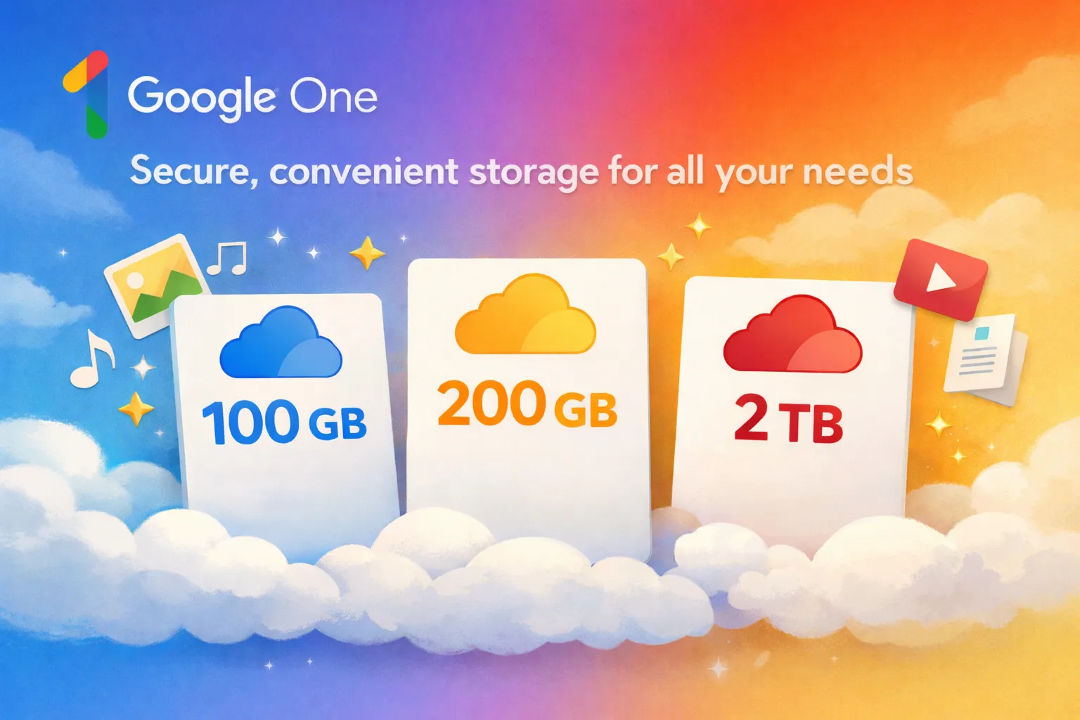 GOOGLE ONE 100 ГБ/200 ГБ /2 ТБ ОБНОВИТЕ ВАШ АККАУНТ