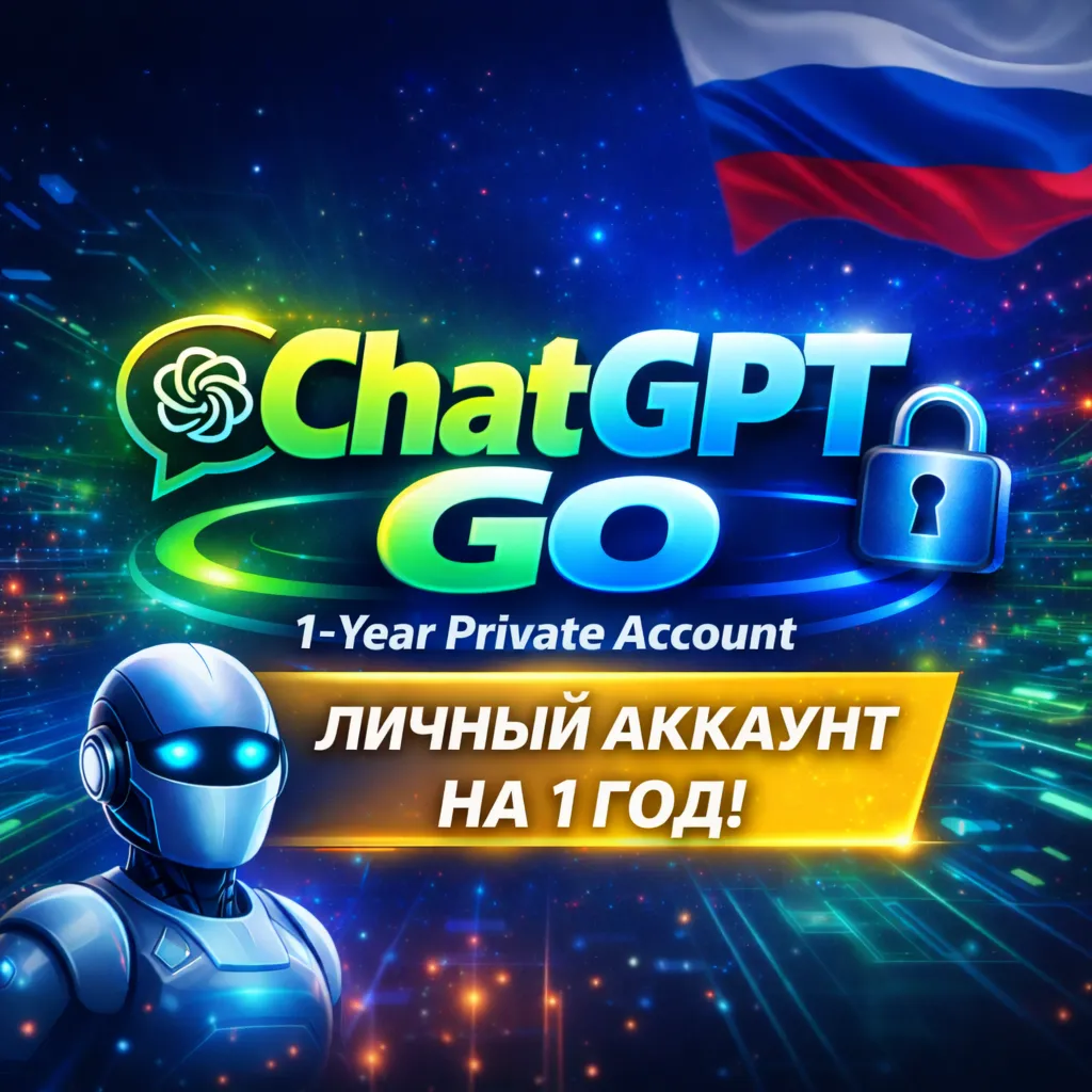 ChatGPT Go 1 год — приватный аккаунт (глобальный)
